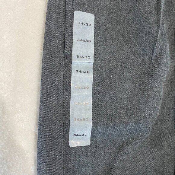 NWT EDDIE BAUER Nano Care Dress Casual Pleated Ruston Fit Pants Charcoal 34 x 30 - Picture 7 of 12